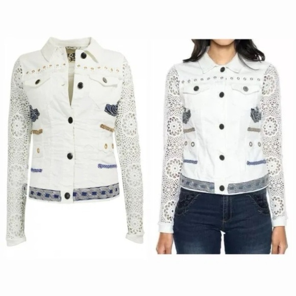 DESIGUAL
Andra Crocheted Sleeve Jacket - Picture 2 of 8